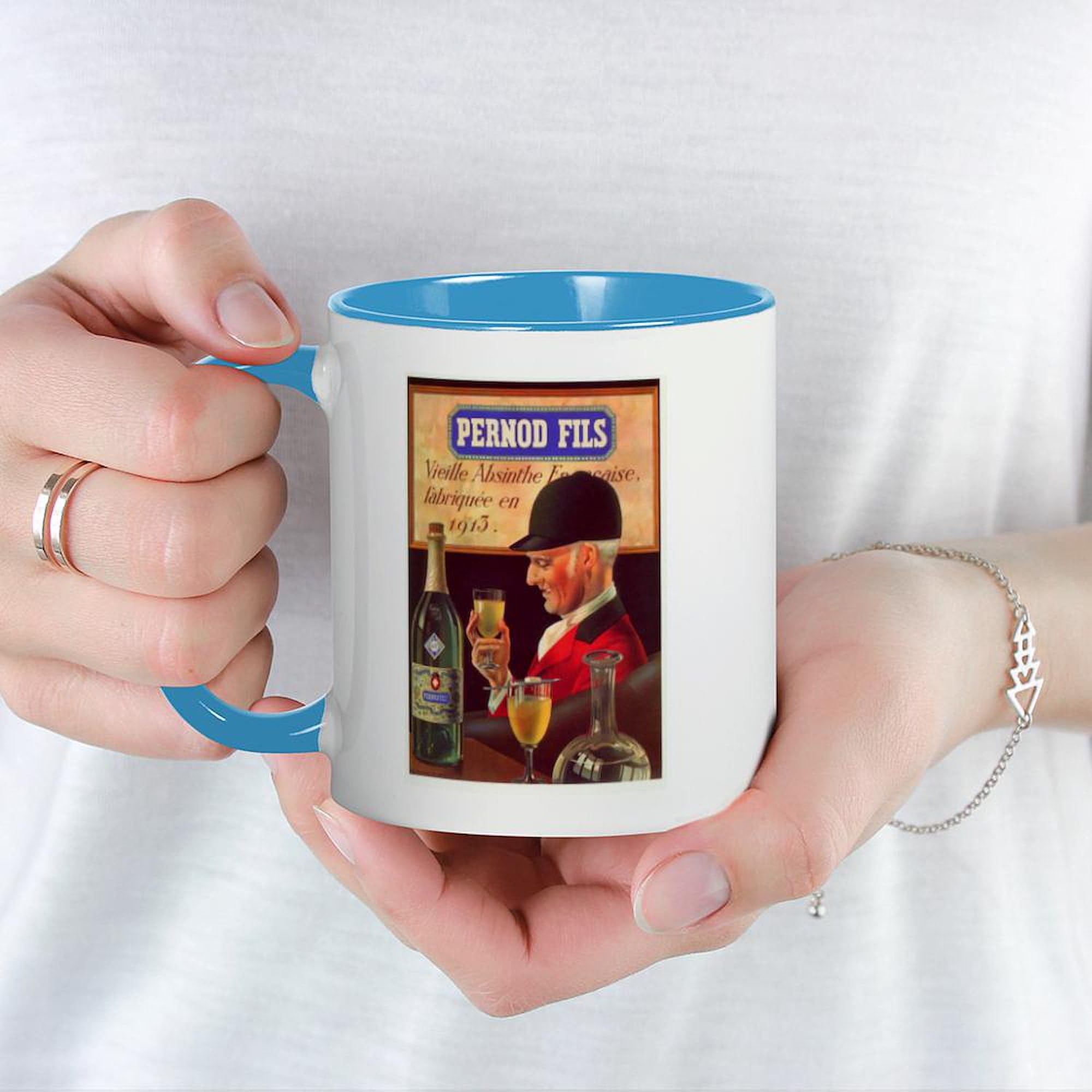 Amazon.com | CafePress Pernod Fils Absinthe Mug 11 oz (325 ml) Ceramic  Coffee Mug: Coffee Cups & Mugs