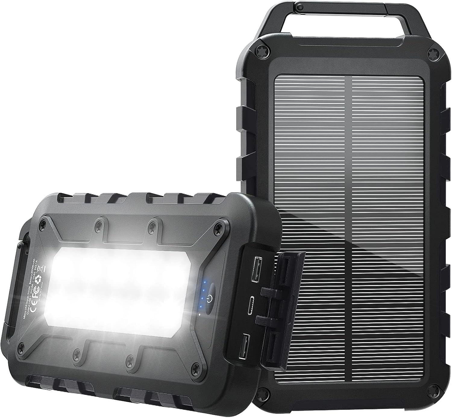 Chargeur Solaire 20000mAh Batterie Externe Solaire Portable Batterie