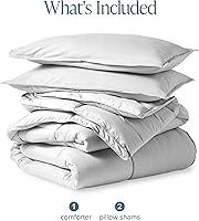 Vista 205 de Bare Home Comforter Set - King/California King Size - Ultra-Soft - Goose Down Alternative - Premium 1800 Series - All Season Warmth