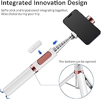 Vista 3 de Trípode para Teléfono Celular con Control Remoto, Trípode de Palo Selfie de Aleación de Aluminio, Mejor Soporte de Trípode Mini Plegable Extensible