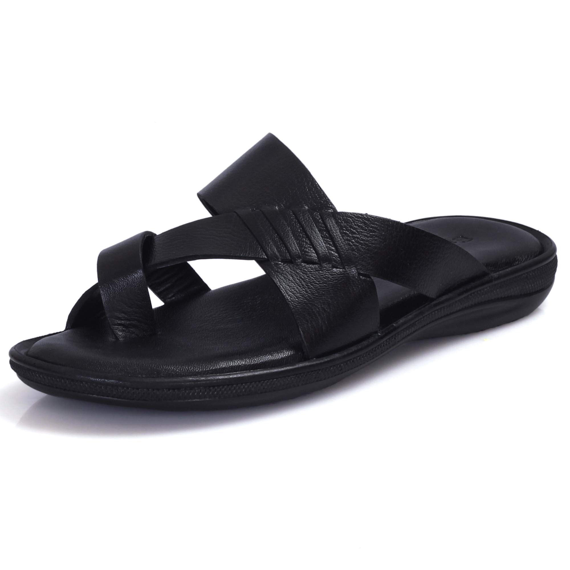 Burwood Men BWD 290 Black Leather Slippers-7 UK (41 EU) (BW (B07V27YPHJ) Amazon Price History, Amazon Price Tracker