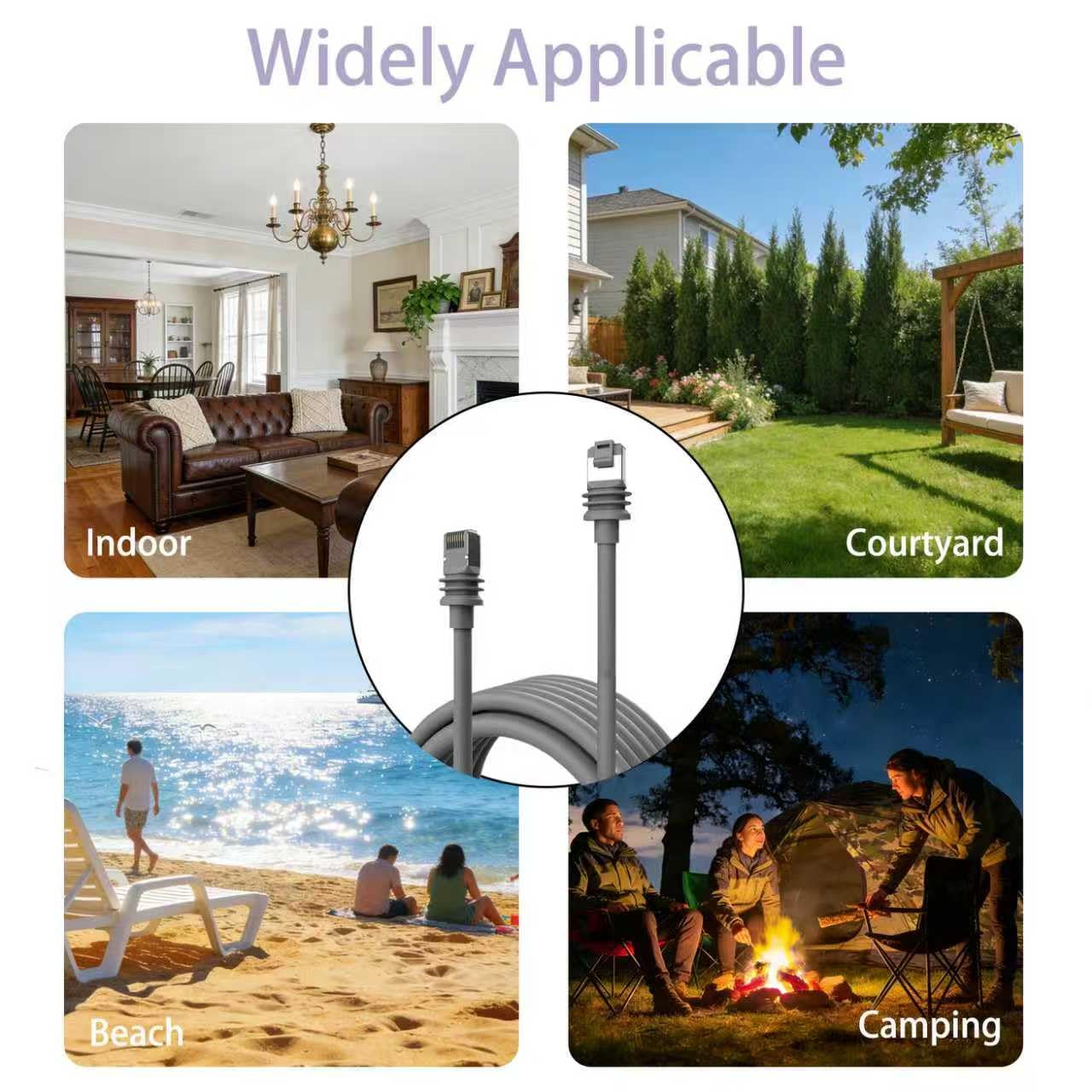 Starlink Gen 3 Cable 75FT/23M Ethernet Extension Cable, IP67 Waterproof Outdoor/Indoor Up to 10 Gbps, Satellite Starlink Standard V3
