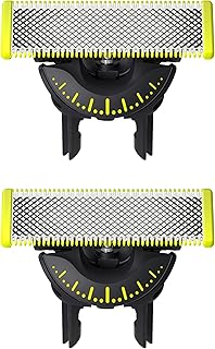 شفرات 360 انوفيشن بديلة لماكينة الحلاقة الكهربائية ون بليد هايبرد من فيليبس شفرة تشذيب وحلاقة وتحديد متينة من الفولاذ المقاوم للصدأ، عبوة من قطعتين (تكفي لمدة 8 أشهر)، موديل QP420/60