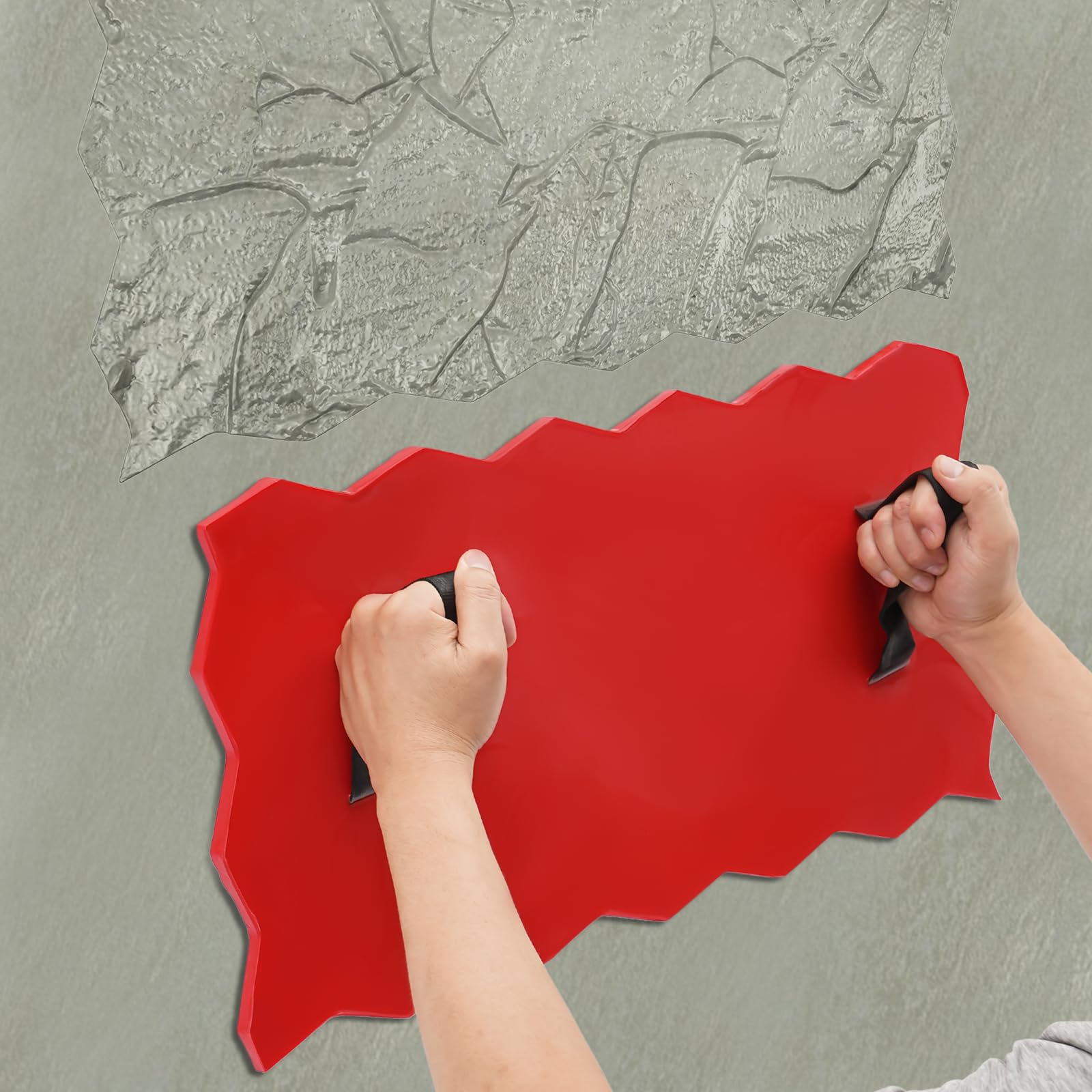 Formy do stempli betonowych o fakturze słojów drewna, 17,09 x 9,92 cala, prostokątne maty do stempli betonowych, forma ścienna o fakturze cementu do ścieżek dziedzińcowych (23,62 x 11,81 x 0