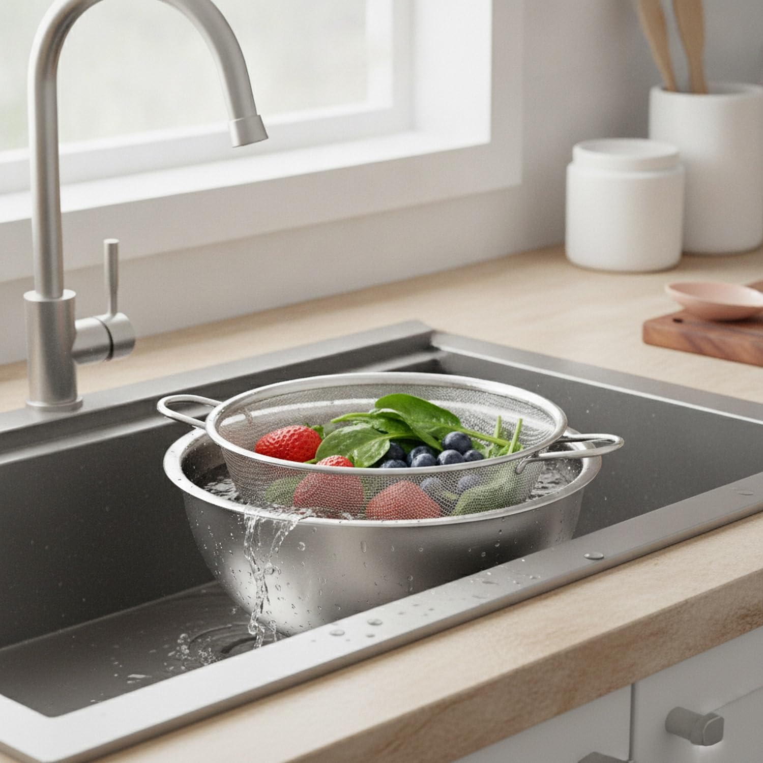 Scolapasta in Acciaio Inox
