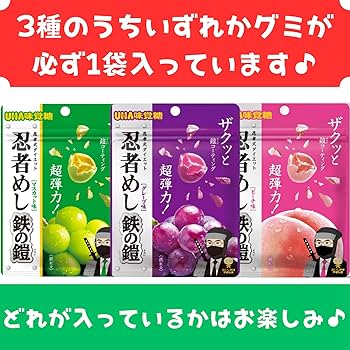 Amazon | 【 ランダム9袋＋当たり1袋 】 忍者めし 鉄の鎧 グミ