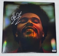 The Weeknd Signed After Hours Holographic Vinyl Album Full Autograph Beckett COA