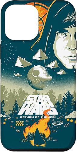 Miniatura 26 de Funda para iPhone 15 Pro Max con póster de película retro ilustrada de Star Wars El regreso del Jedi