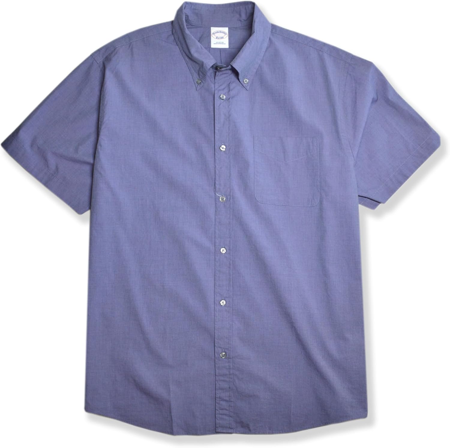 Brooks Brothers Mens Regular Fit All Cotton Short Sleeve Friday Sport Shirt,
