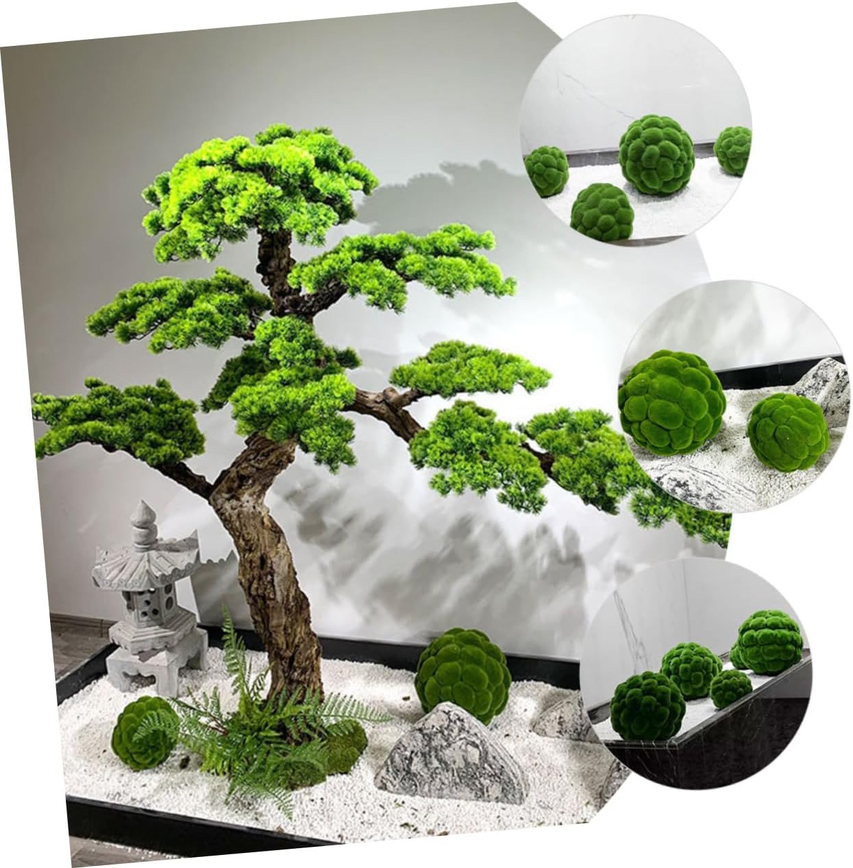 2pcs Decorative Moss Ornaments Realistic Garden Mossy for Centerpieces Terrarium and Home Decor Touch for Events and Parties