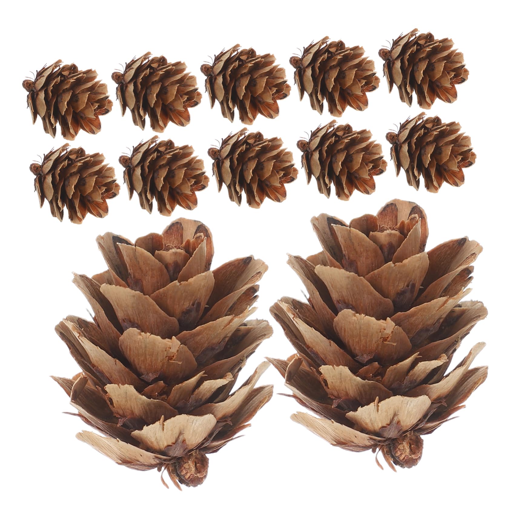 Mobestech Mini Tannenzapfen Deko Natur Kleine Kiefernzapfen Weihnachtsbaum Anhänger Rustic Xmas Baumdekoration DIY Bastelzubehör Für Festliche Feiertagsbeleuchtung