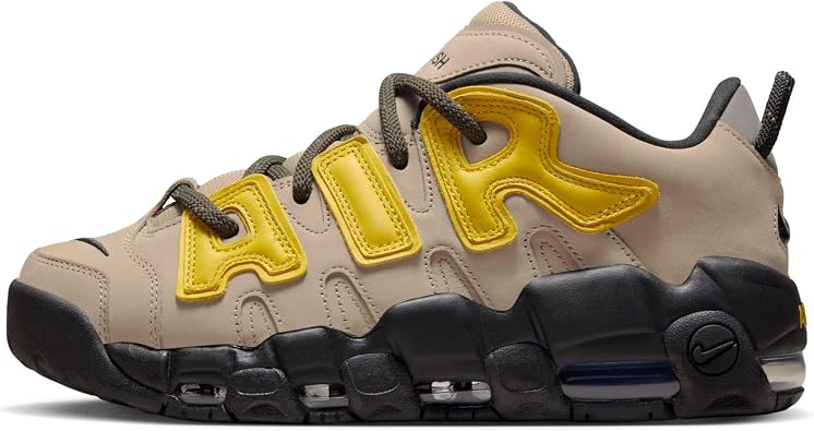 Air More Uptempo Low SP by Nike - Limestone / Vivid Sulfur
