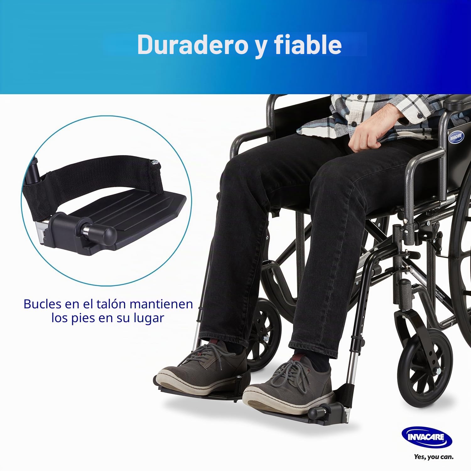 Invacare Pie Descansa Para Tracer Y 9000 Sillas De Ruedas Aluminio Sp, Reposapiés Hemi Alumn@s, 1 Pack, 2 Cada Uno