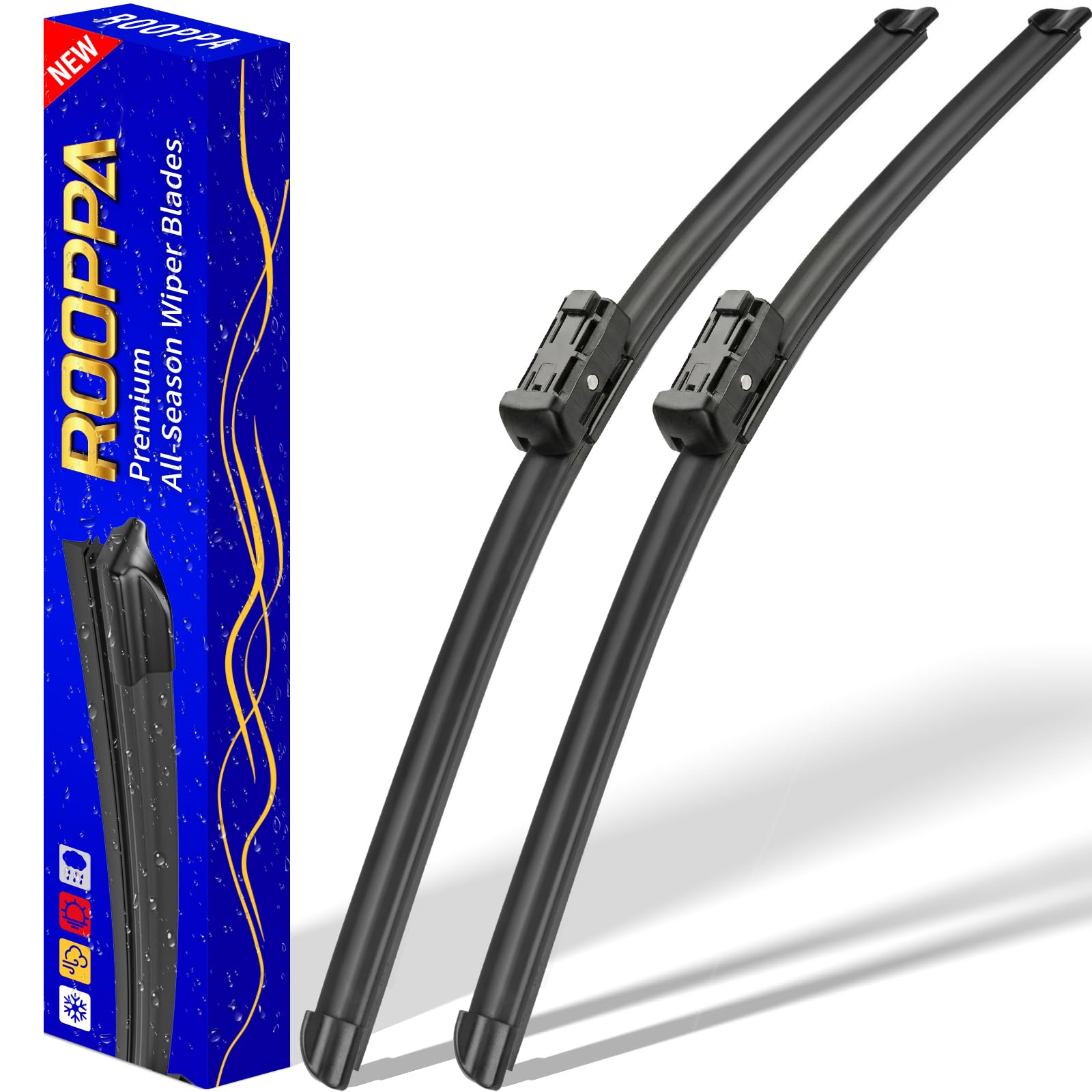 22" 21" Front Wipers Fits Ford Maverick 2022-2026 Wiper Blades | Fits Ford Maverick 2022 2023 2024 2025 2026 OEM,All-Season,Quiet,Easy Install.