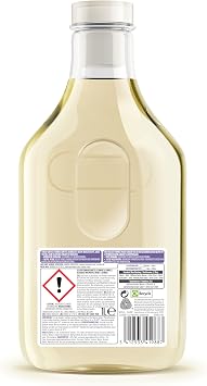 Ecover Mild Detergent Black & Dark - Lime & Lotus (1L/22 Washes), Liquid Detergent with Plant-Based Ingredients for Dark Laundry