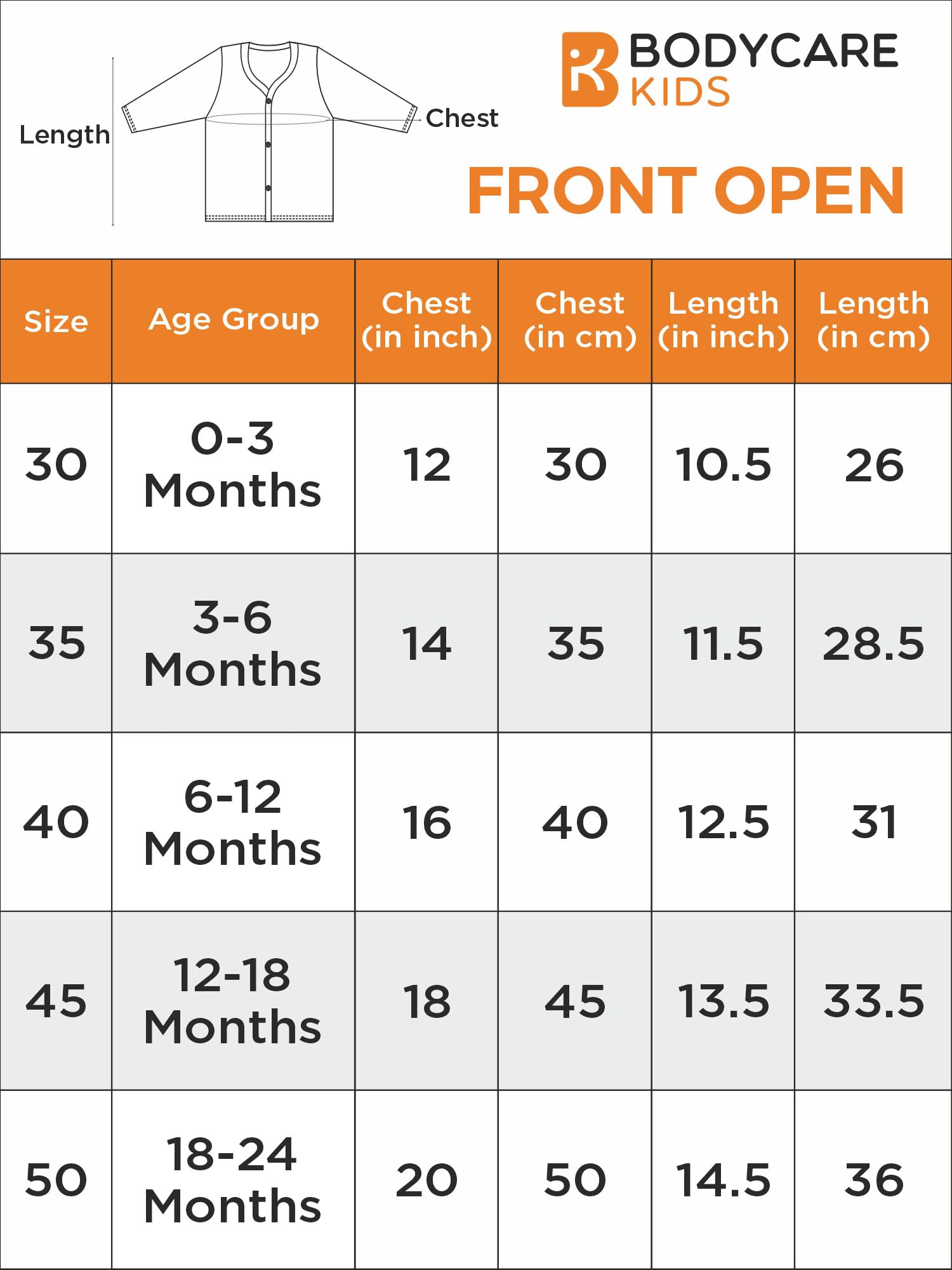 BODYCARE Unisex Regular Fit Tops Front Open Full Sleeves Pack of 3 - Image 5 thumbnail