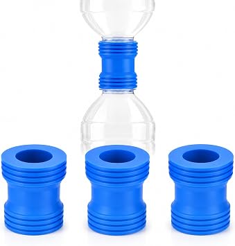 Bottle Emptying Cap, 3 Pcs Bottle Transfer Connector for Soap Lotion