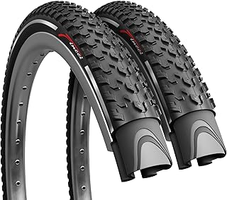 Fincci Copertone MTB 27.5 x 2.10 Pollici - Coppia Biciclette Pneumatici Pieghevole 27.5" - Gomme 54-584 per Adulto Donna e Uomo - Imballaggio Accessori per Mountain & Ibrida & E bike - Confezione da 2