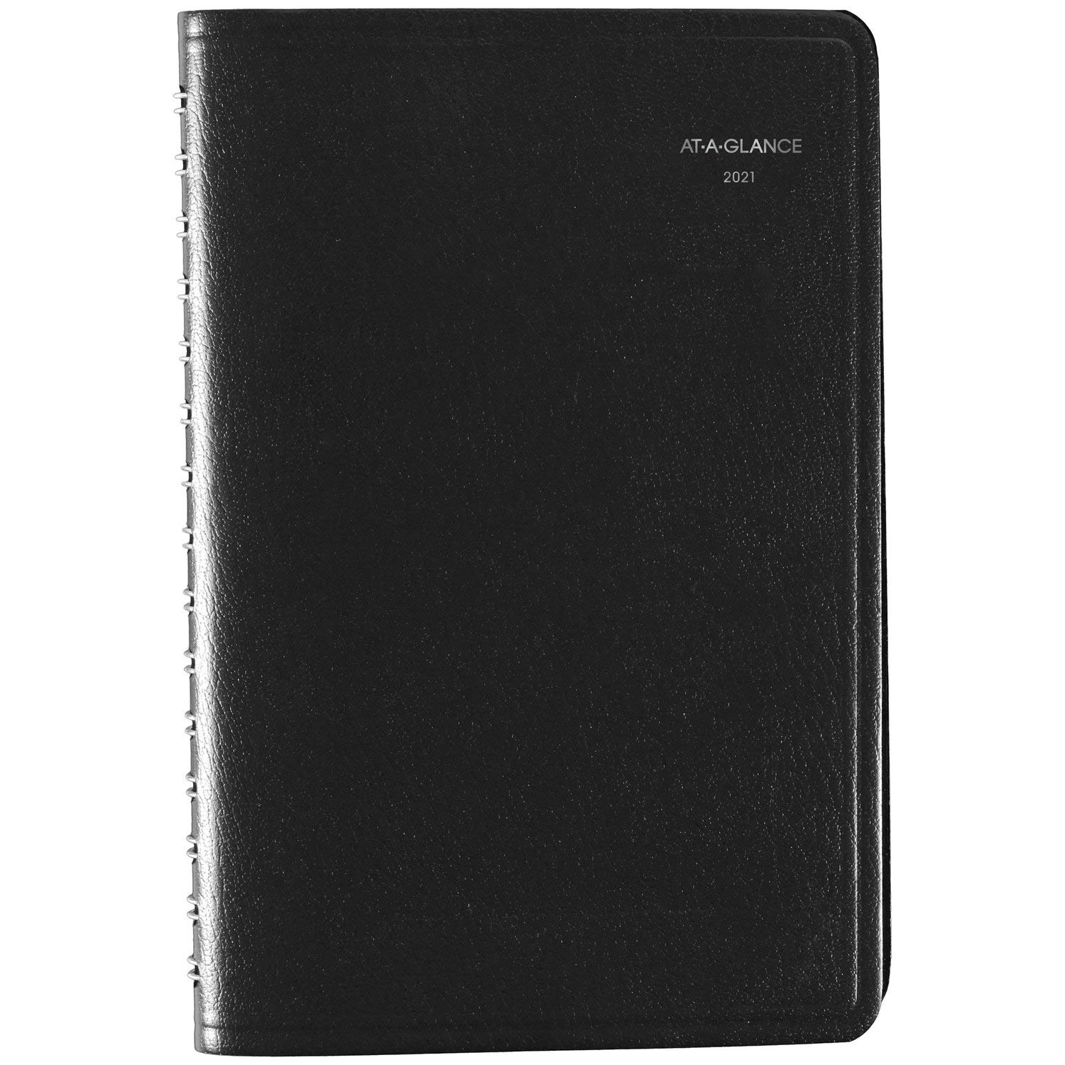 2021 Daily Appointment Book & Planner by AT-A-GLANCE, 5-1/2" x 8-1/2", Small, DayMinder, Black (G1000021)