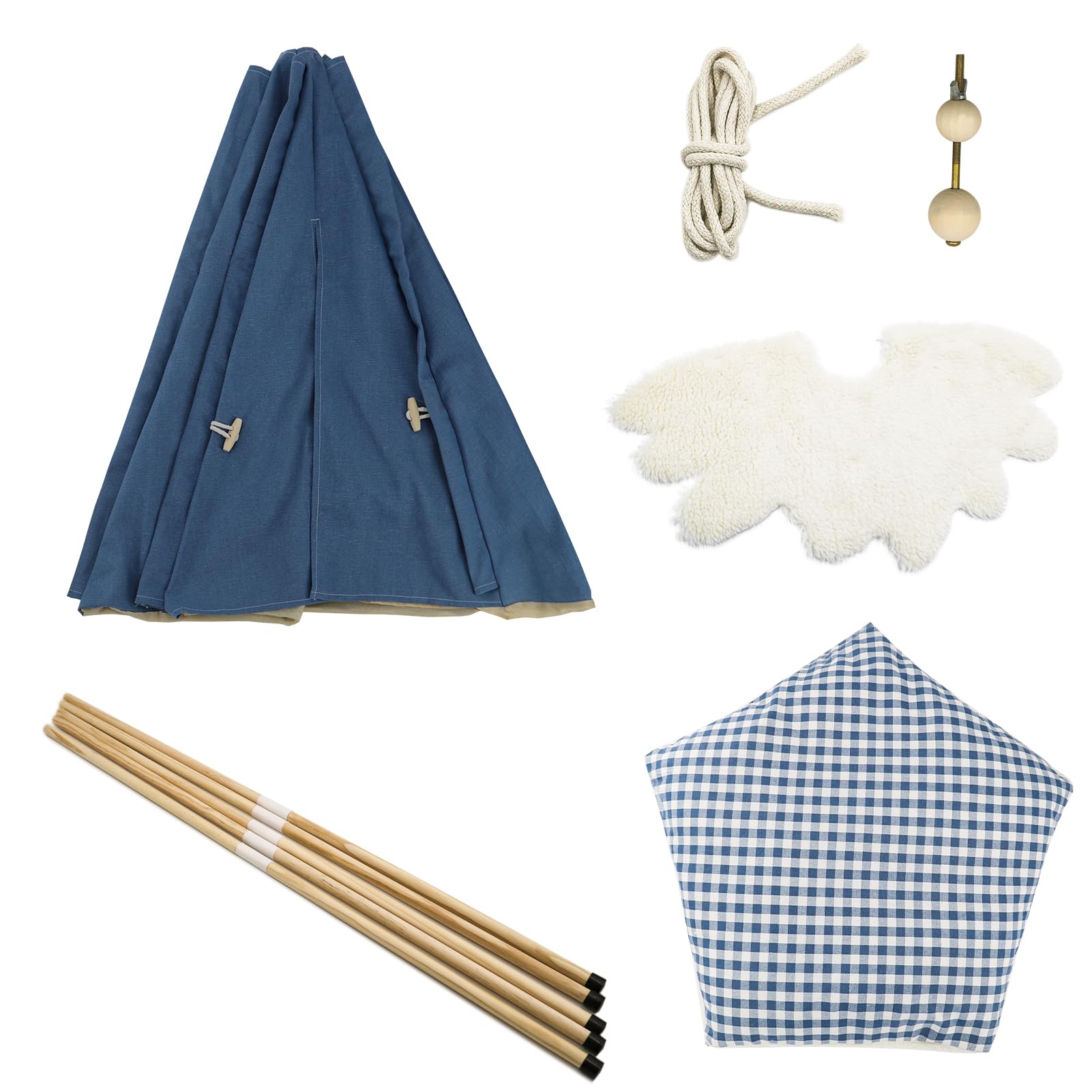 GIBZ Tenda per Animali Domestici con Cuscino Rimovibile Graziosa Casetta Cani Lavabile Tende Gatti in Tela per Interni ed Esterni, Blu Navy, M