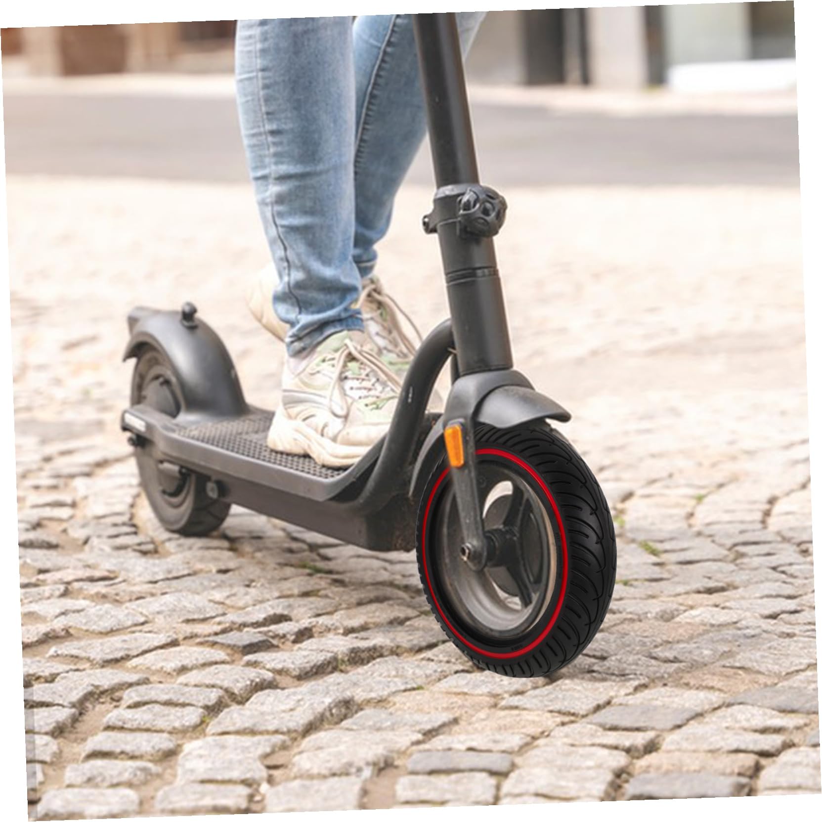TOPBATHY Pneu Scooter Électrique Nid Abeille Non Gonflable Pneu Solide Remplacement pour Trottinette Électrique Pro
