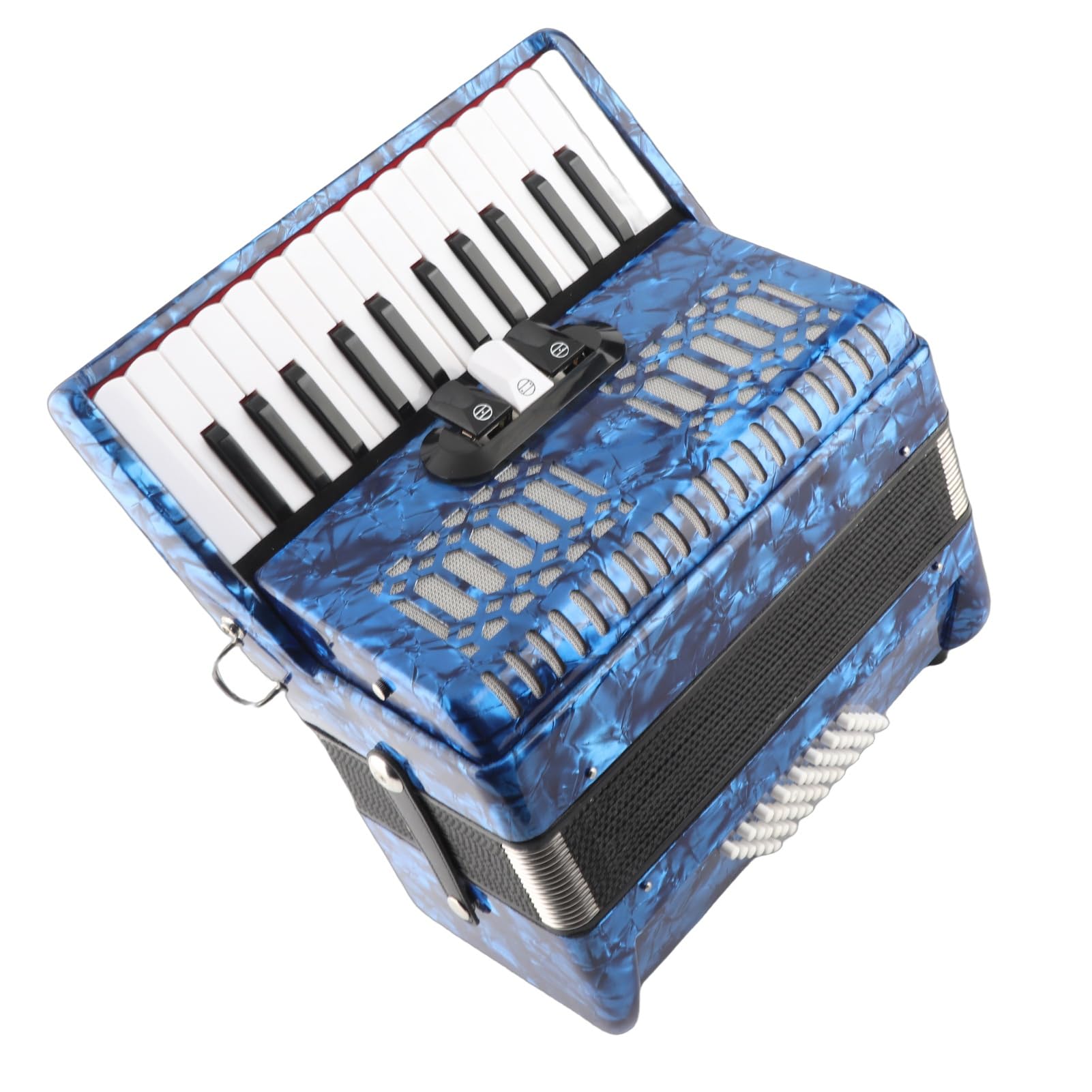 Fisarmonica in Celluloide per Principianti, Strumento a Tastiera per Pianoforte a 26 Tasti 48 Bassi, Materiale ABS, Perfetto per Performance Sul Palco