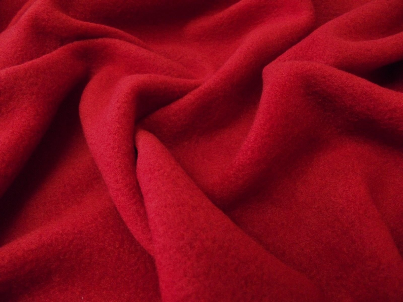 Quality Anti Pil Polar Fleece Fabric Material - Dark RED, Sample - 10cmx10cm