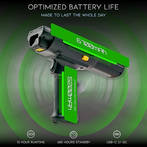 Miniatura 5 de Escáner de código de barras Android ultra resistente 2023 agarre de pistola escáner de código de barras Zebra integrado de largo alcance SE4850