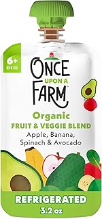 Once Upon A Farm Organic Apple Banana Spinach Avocado Baby Blend Sgl, 3.2 Oz