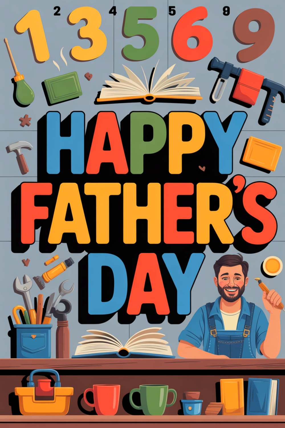Happy Father’s Day: Sudoku Challenge Book: Interactive Puzzle Workbook for Grown-Ups