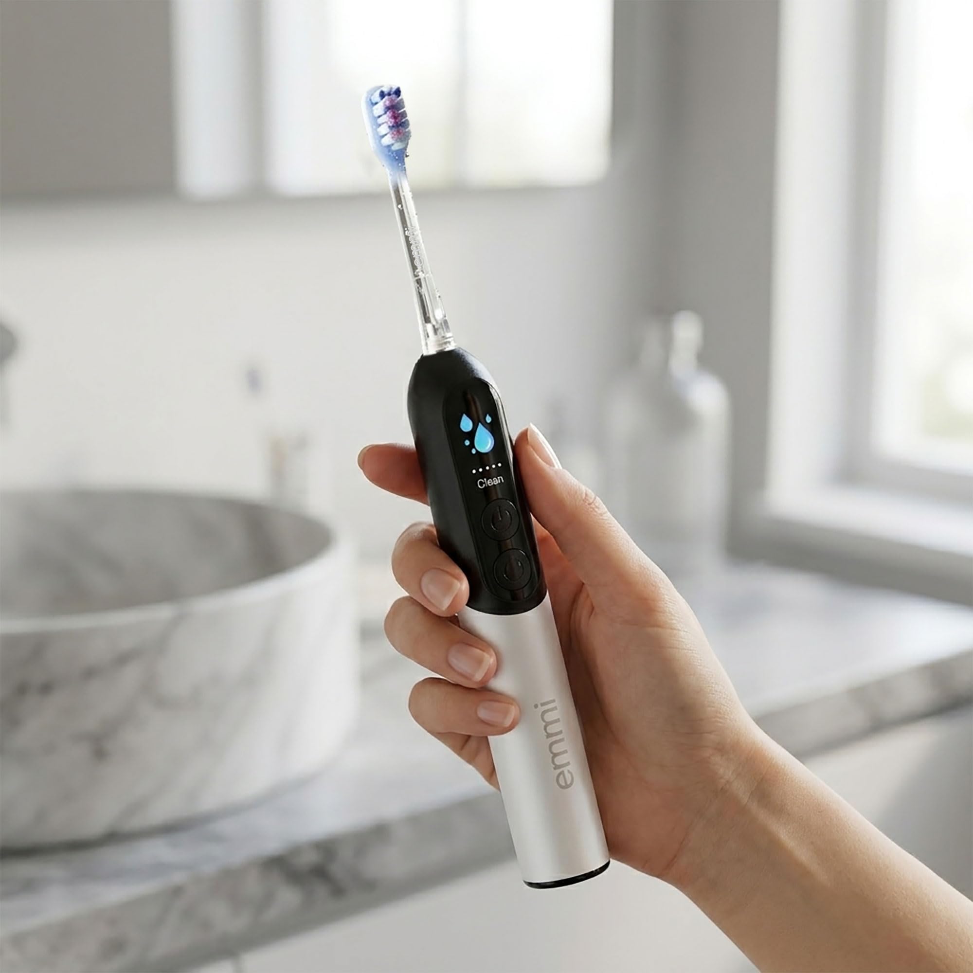 emmi-dent Sonic Prime Schallzahnbürste mit Display & Putz-Zonen-Anzeige