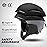 Odoland Ski Helmet, Snowboard Helmet with Ski Goggles for Adults and Youth, Audio Compatible, Shockproof, Windproof, Safety Snow Sports Helmet and Protective Glasses for Men Women, Black, S