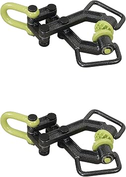 Brush Grubber BG-11 Xtreme Larger Brush & Tree Stump Root Puller Remover Tool w/Rugged Handles, 1" Steel Construction, 18 Gripping Teeth 2 Pack