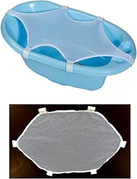 EYNEL Bebek Yıkama Banyo Filesi, Bebe Küvet Taşıma Filesi, Çocuklar İçin Leğende Köpüklü Duş Ağı (Beyaz, 1 Adet)