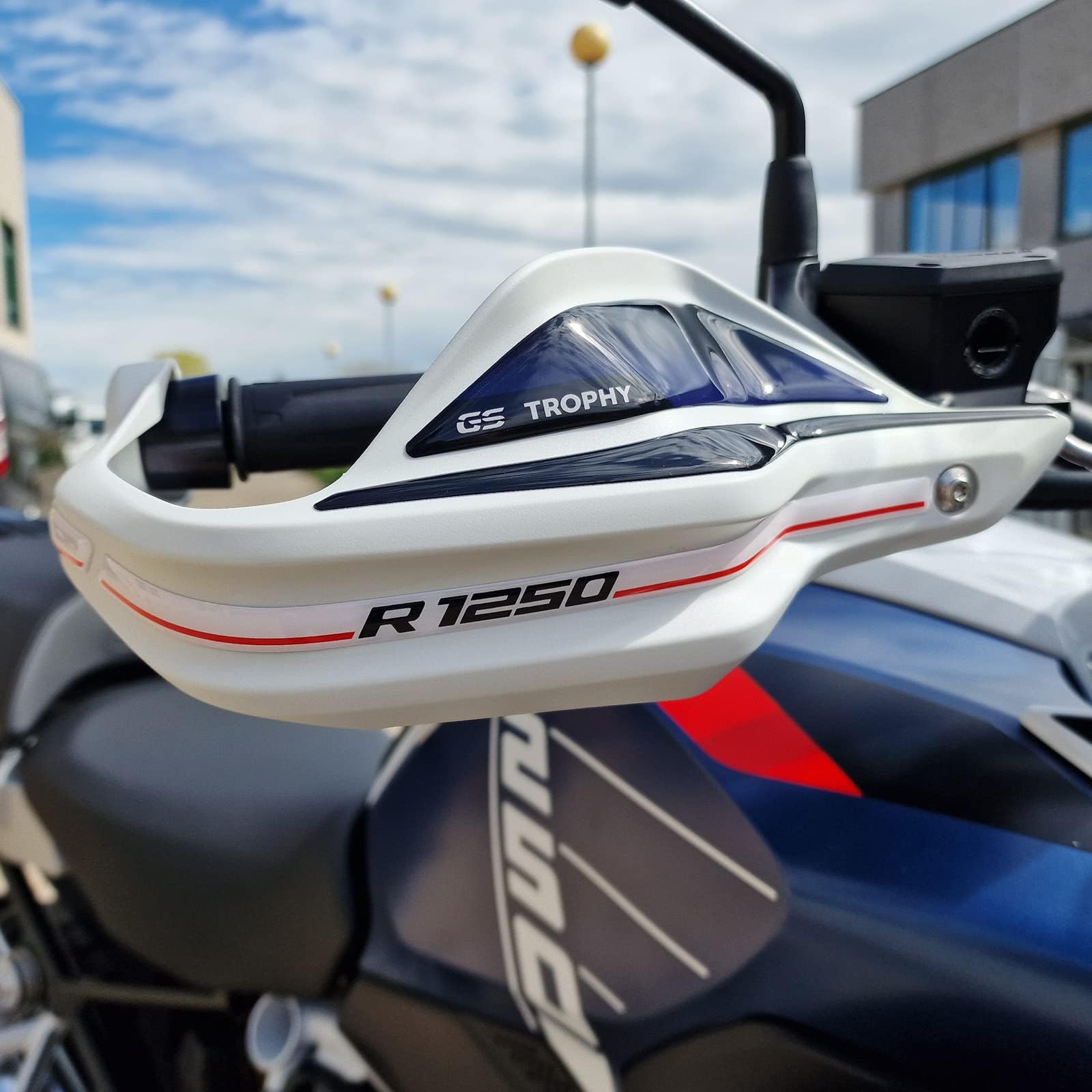 Resin Bike Motorcycle 3D Stickers Compatible with BMW R 1250 GS - GS Adventure Trophy 2021-2024. Bike Protection Hand Guards from Bumps and Scratches. Sticker 3D Resin