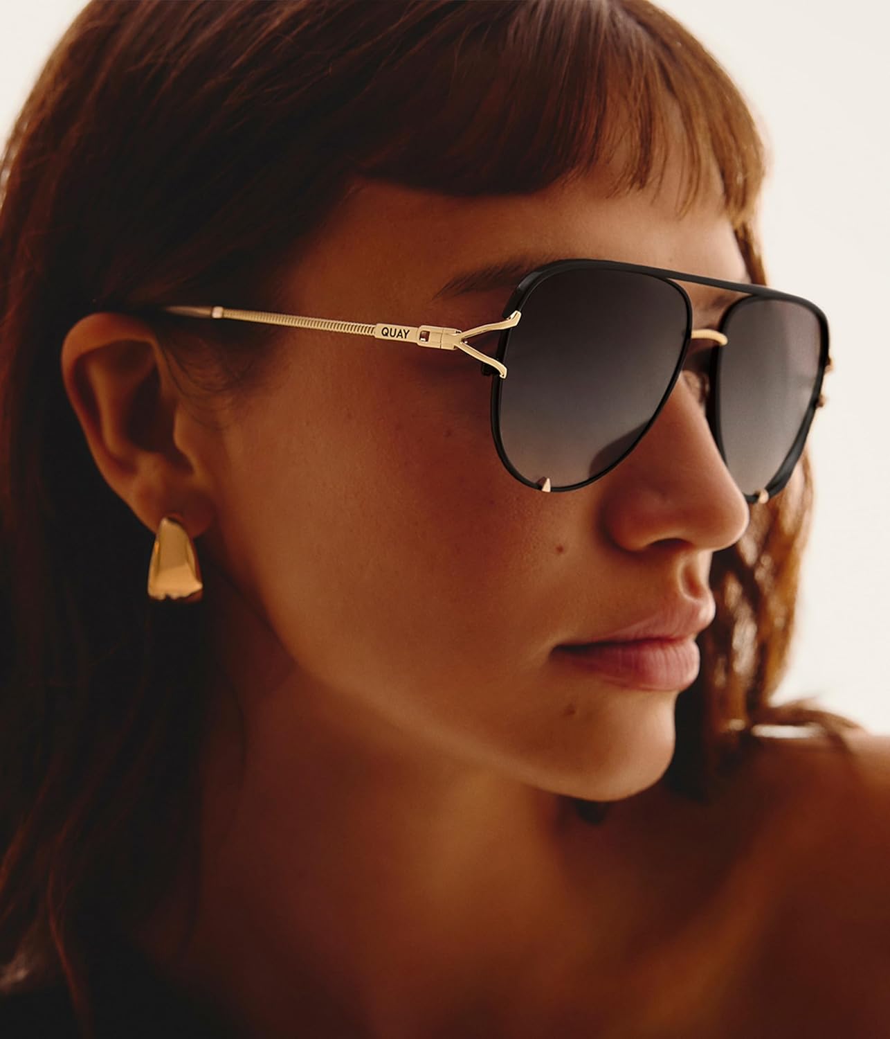 QUAY - Sunglasses For Men & Women, Oversized Aviator Shades, UV Protected Lenses - Image 5