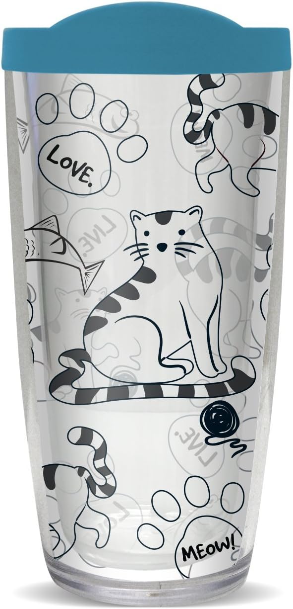Live Love Meow Cup, 1 Count (Pack of 1), Multicolor