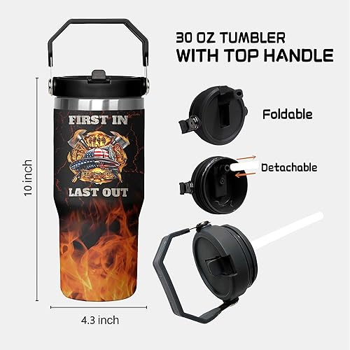 Miniatura 8 de Vaso de 30 onzas con diseño de perro y mamá, regalo para mujeres y madres, taza de viaje de doble pared con asa y pajita, regalo para cumpleaños,