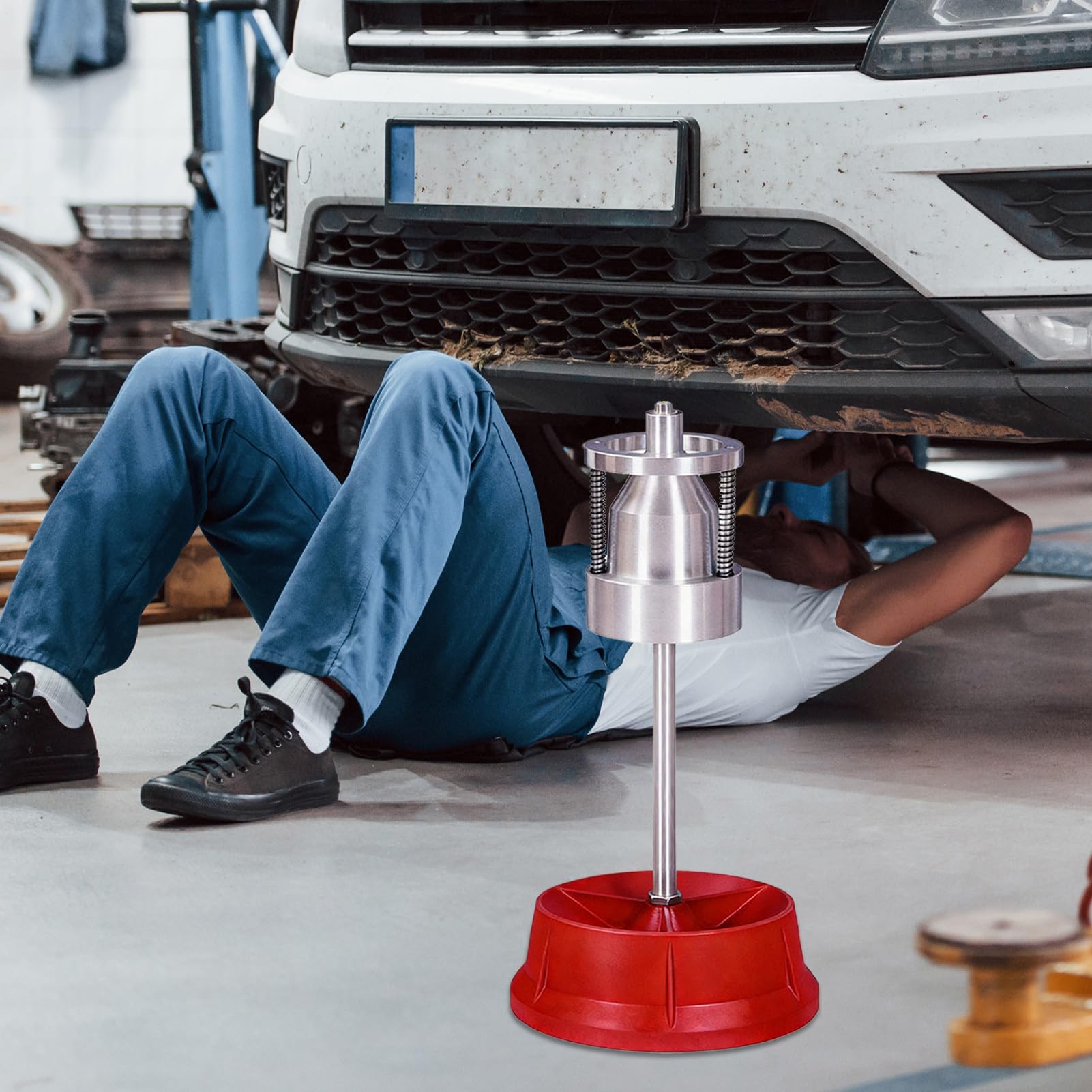 Equilibrador De Ruedas Manual Asistente para Reparar Y Cambiar Neumáticos | Máquina Para Equilibrar Ruedas Con Nivel De Para Coches, Sedanes, Camiones, SUV, Monovolúmenes Y Pickups
