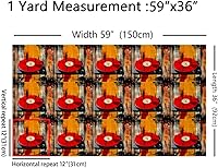 Vista 2 de jejeloiu The Yard - Tapicería de vinilo retro de los años 83 para sillas, tocadiscos de 3 yardas para proyectos de bricolaje en el hogar, decoración