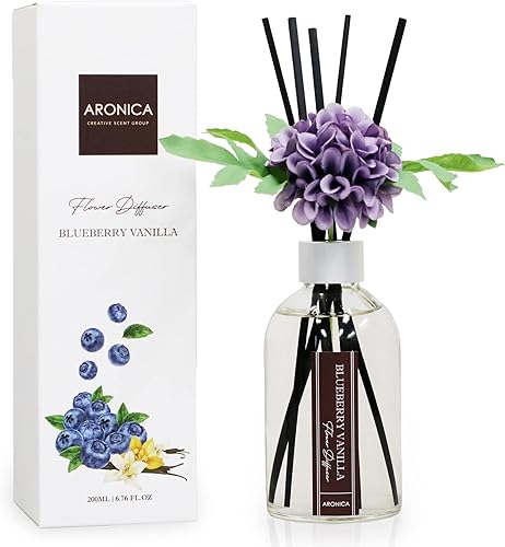 Miniatura 17 de Aronica Difusor de Aroma de Canela para Cocina, Decoraciones de Oficina, Aroma de Vainilla y Canela, Difusor de Varillas de Flores, Aroma