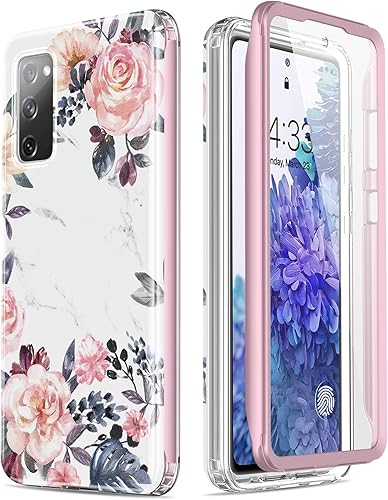 ESDOT - Funda resistente para Samsung Galaxy S20 FE 6.5 pulgadas, con protector de pantalla integrado, protección de grado militar con diseños