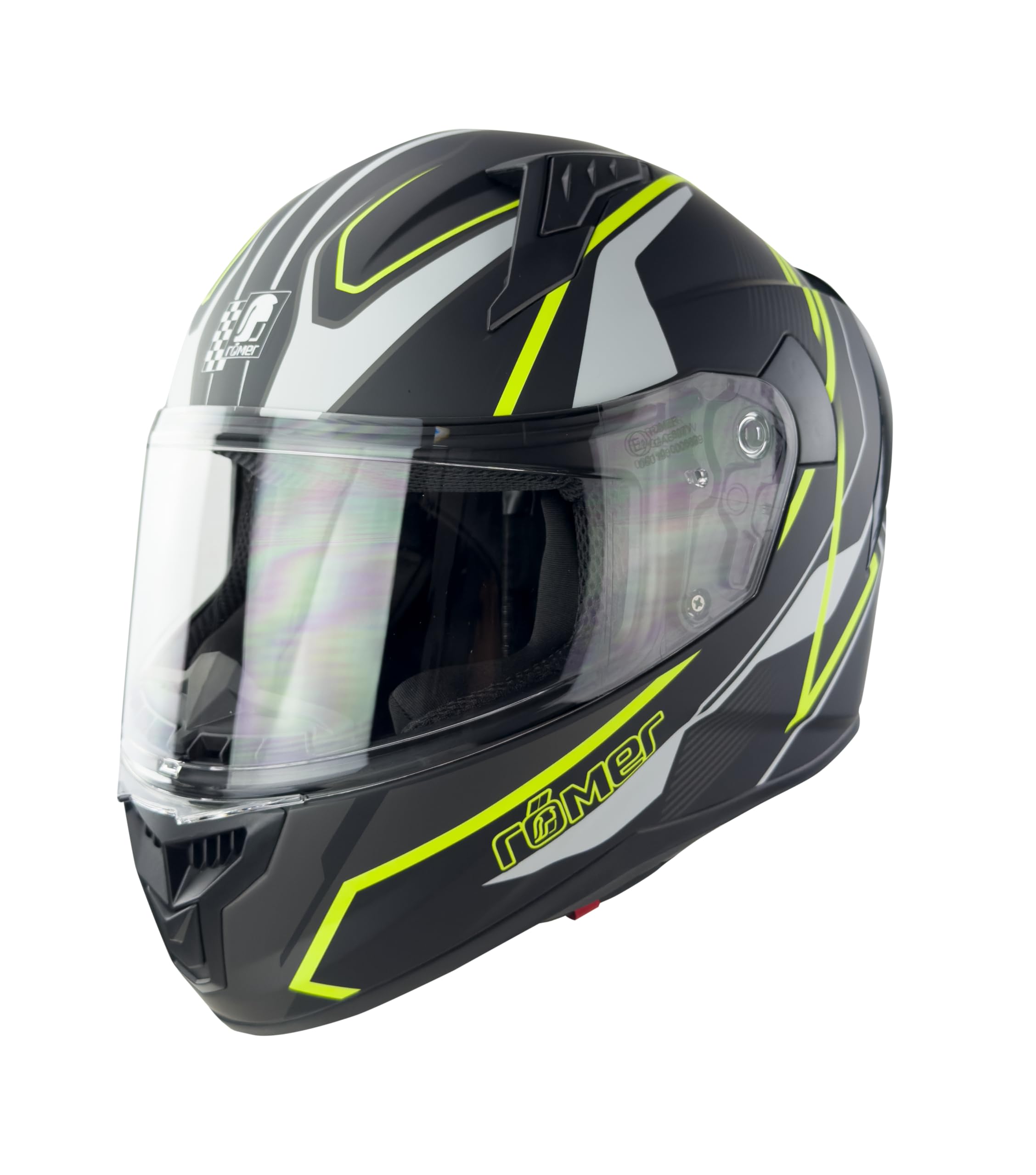 Römer RR2024 Integralhelm Motorradhelm – neon gelb – Größe XS–XXL