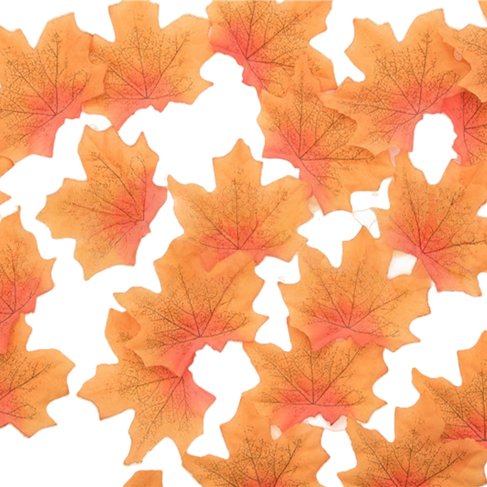 NEWFT 50Ps 8CM Realistic Maples In Assorted Color For Autumn Crafts And Party Decoration