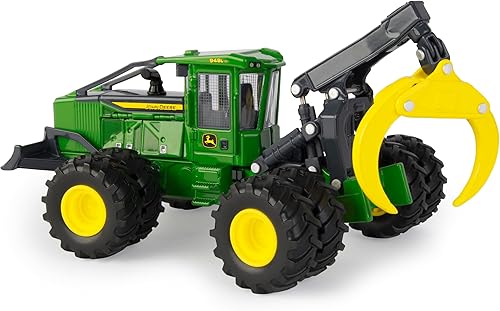 Miniatura 2 de ERTL Prestige Collection - John Deere 843l-II - Réplica de buncher con ruedas, escala 150, auténtica réplica de metal fundido a presión de primera