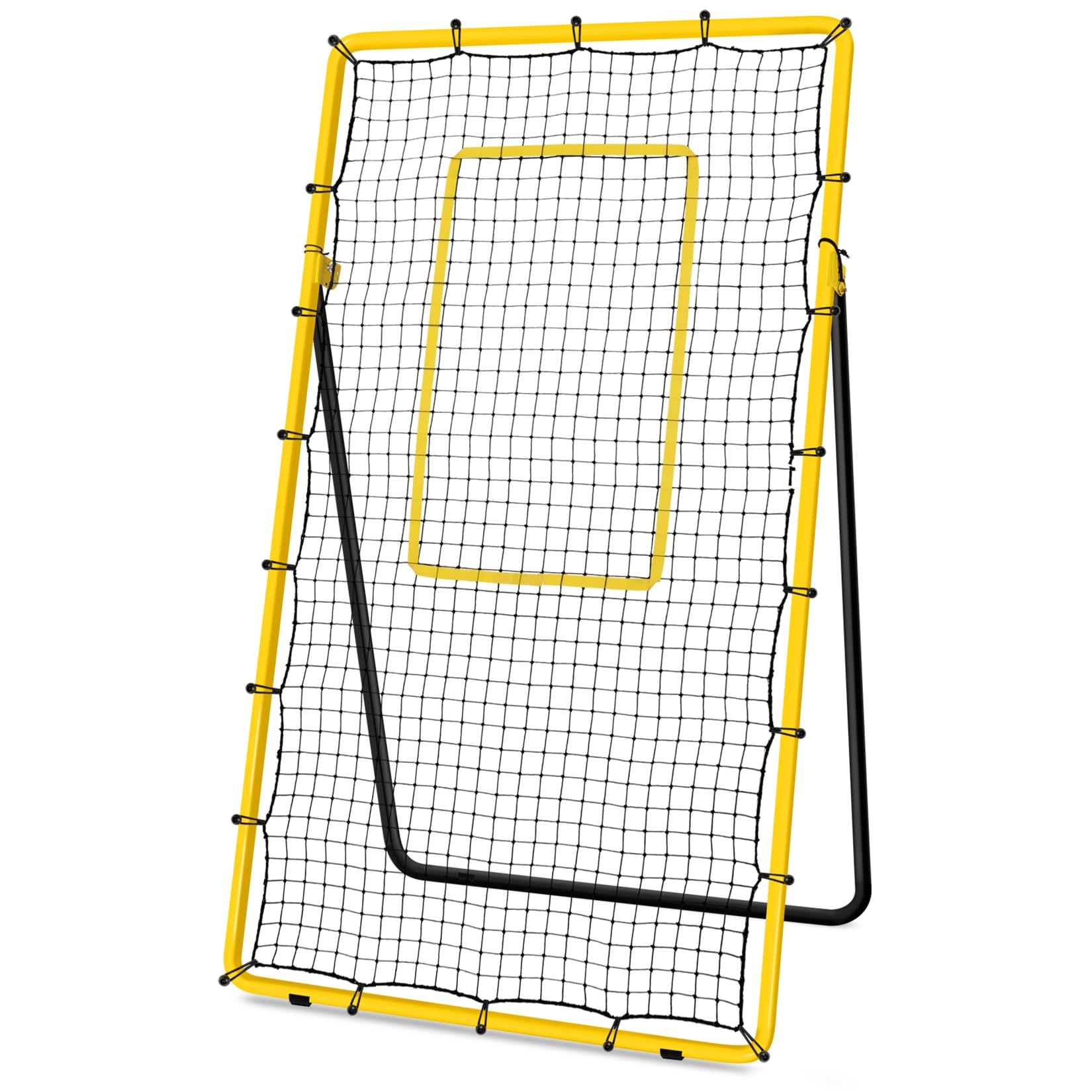 Newbyinn Volleyball Rebounder Netz, Volleyball-Trainingsnetz, Reboundernetz für Volley Ball Training mit 5 Verstellbaren Rückprallwinkeln, 2,1 x 1,2 m (7x4 Fuß)