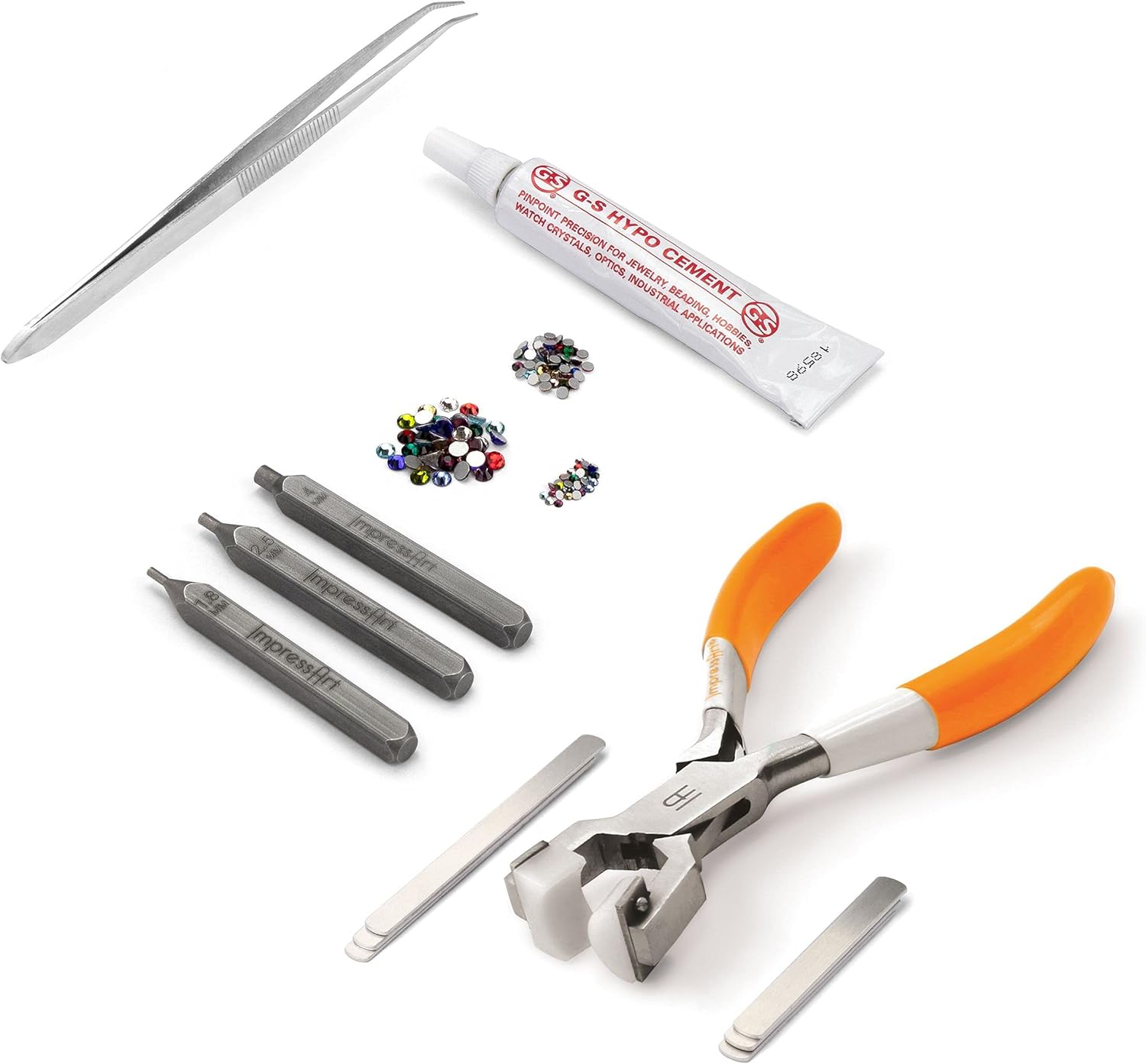 ImpressArt - Ring Making Kit for Metal Stamping Rings, Jewelry Making, Gifts and DIY Projects (Birthstone Bundle, Standard Kit)