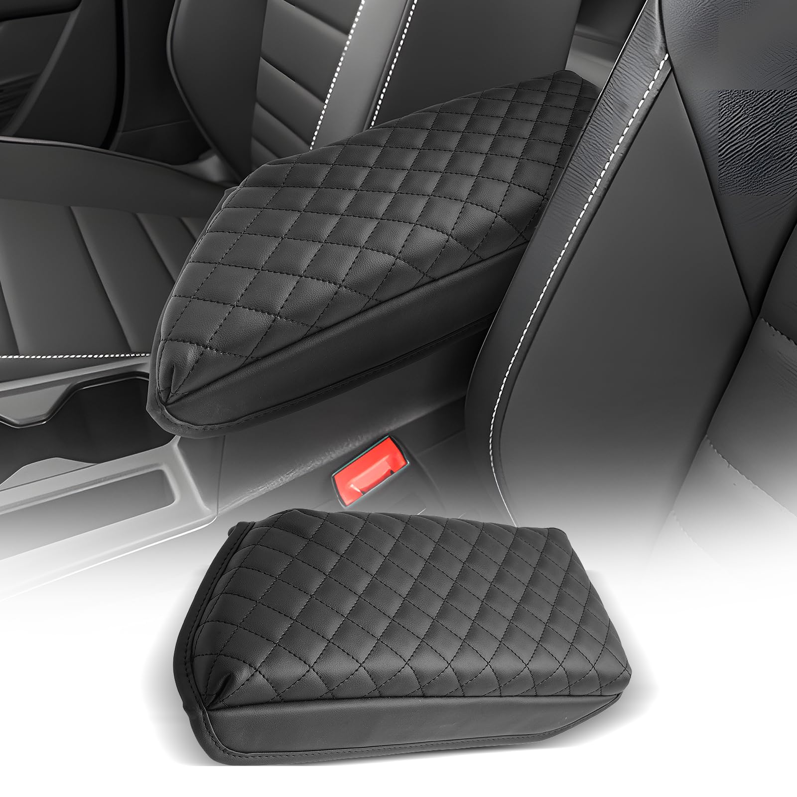 Photo 1 of CDEFG for Volkswagen Jetta 2020-2025 2026 Center Console Cover Armrest Box Cover for Jetta (S, Sport, SE, SEL, GLI Autobahn) Accessories Console Arm Rest Protector