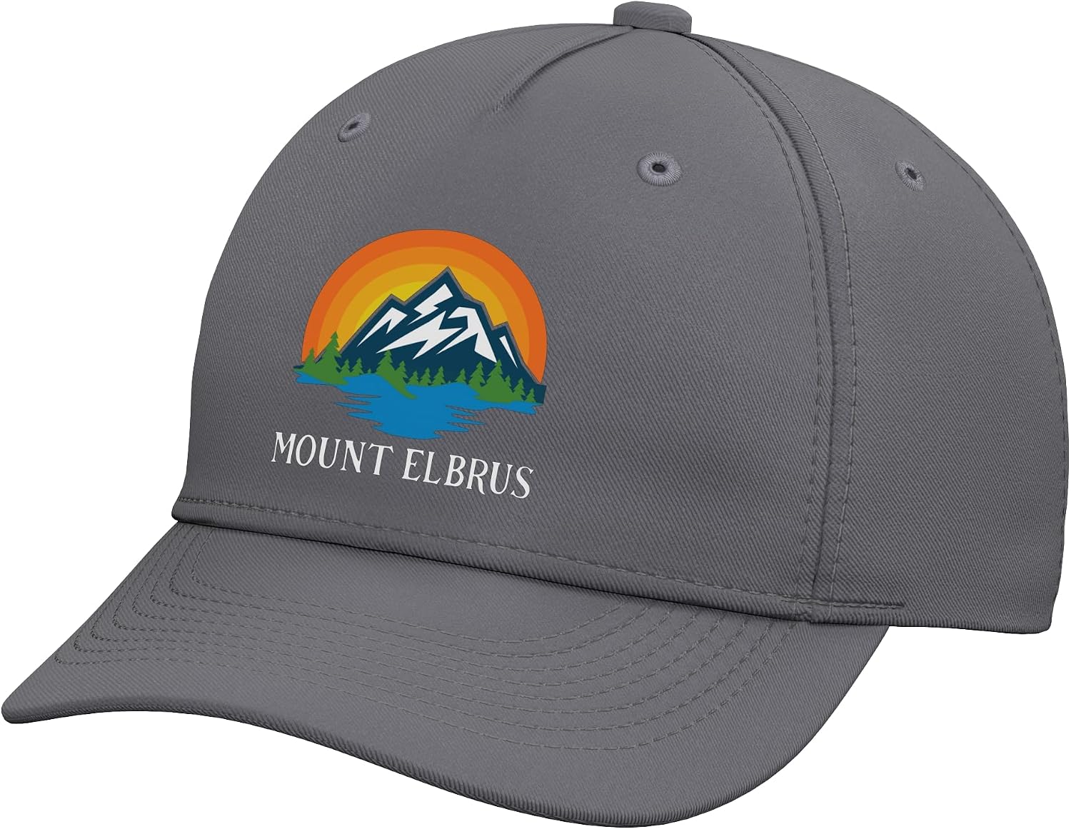 Summit Gift for Mountaineering and Hiking Mount Elbrus Adjustable Baseball Hat