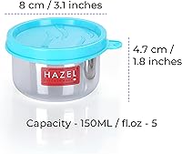Vista 4 de HAZEL Contenedores herméticos para almacenamiento Contenedores de almacenamiento de acero inoxidable para cocina herméticos Contenedor
